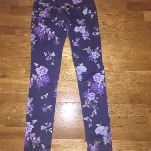 Wall flower floral print jeans size 1 - Picture 3 of 4
